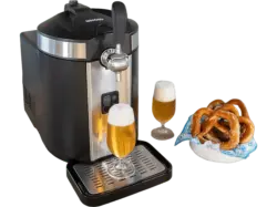 Unold Franzl Bierzapfanlage f&uuml;r alle g&auml;ngigen 5-Liter Bierf&auml;sser, CO&sup2; Zylinder inklusive , Schwarz