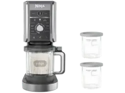 Ninja Creami Deluxe Eis-und Eisgetr&auml;nkmaschine (800 Watt, 709 ml, Schwarz/Silber)