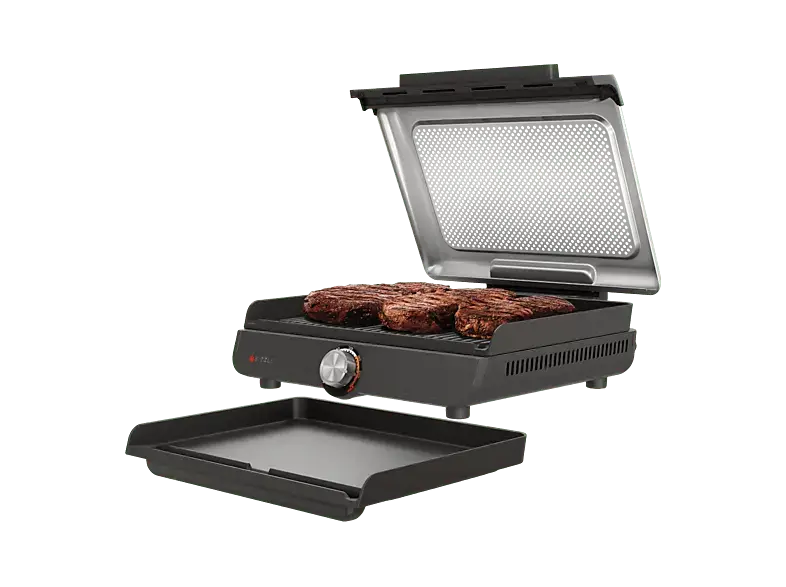 Ninja Sizzle Elektrogrill Indoor & Plancha, Schwarz (1450 Watt)