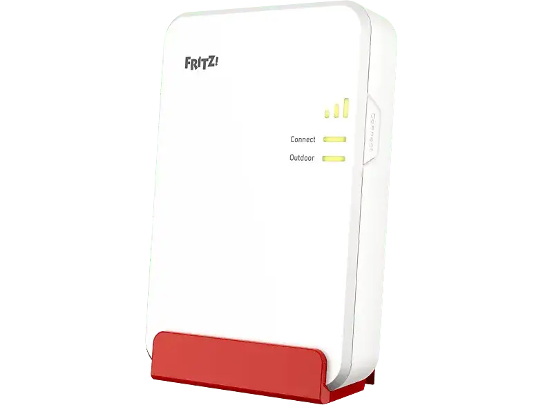 AVM FRITZ!Repeater 1610 Outdoor, Wi-Fi 6, f&uuml;r den Au&szlig;en- und Innenbereich, Wei&szlig;/Rot; WLAN Mesh-Repeater