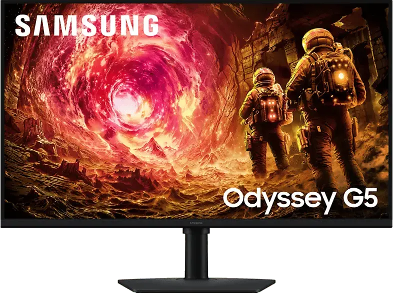 SAMSUNG G50F 32 Zoll Monitor, QHD, 1 ms Reaktionszeit, 300 cd/m&sup2;, 180 Hz, Schwarz