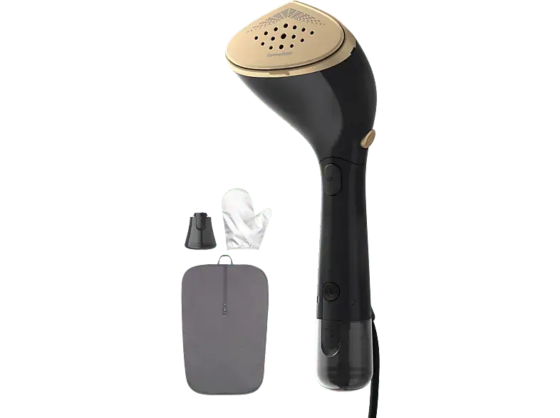 Philips STH7060/80 7000 Series Tragbarer Dampfgl&auml;tter (1500 Watt, 200 ml Wassertank, Schwarz/Gold)