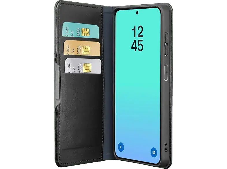 Cellular Line book Agenda, Bookcover, f&uuml;r Samsung Galaxy S26, Schwarz; Schutzh&uuml;lle