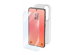 Cellular Line Protection Kit, Schutzglas & Backcover, f&uuml;r Samsung Galaxy S26+, Transparent; Schutzglas + Schutzh&uuml;lle
