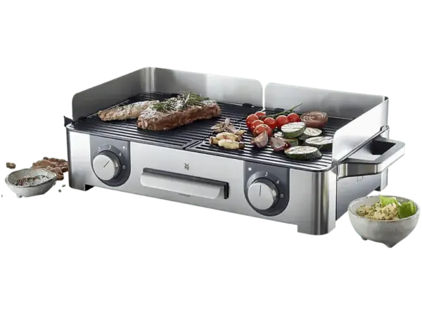 WMF 04.1528.0011 Lono Master Elektrogriller, Edelstahl/Schwarz (2400 Watt)