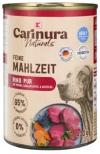 Kaufland хипермаркет K-Carinura Naturals говеждо и моркови сладък картоф 400 г - до 29-03-26