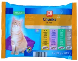 Храна за котки 4 х 100 г парчета в желе