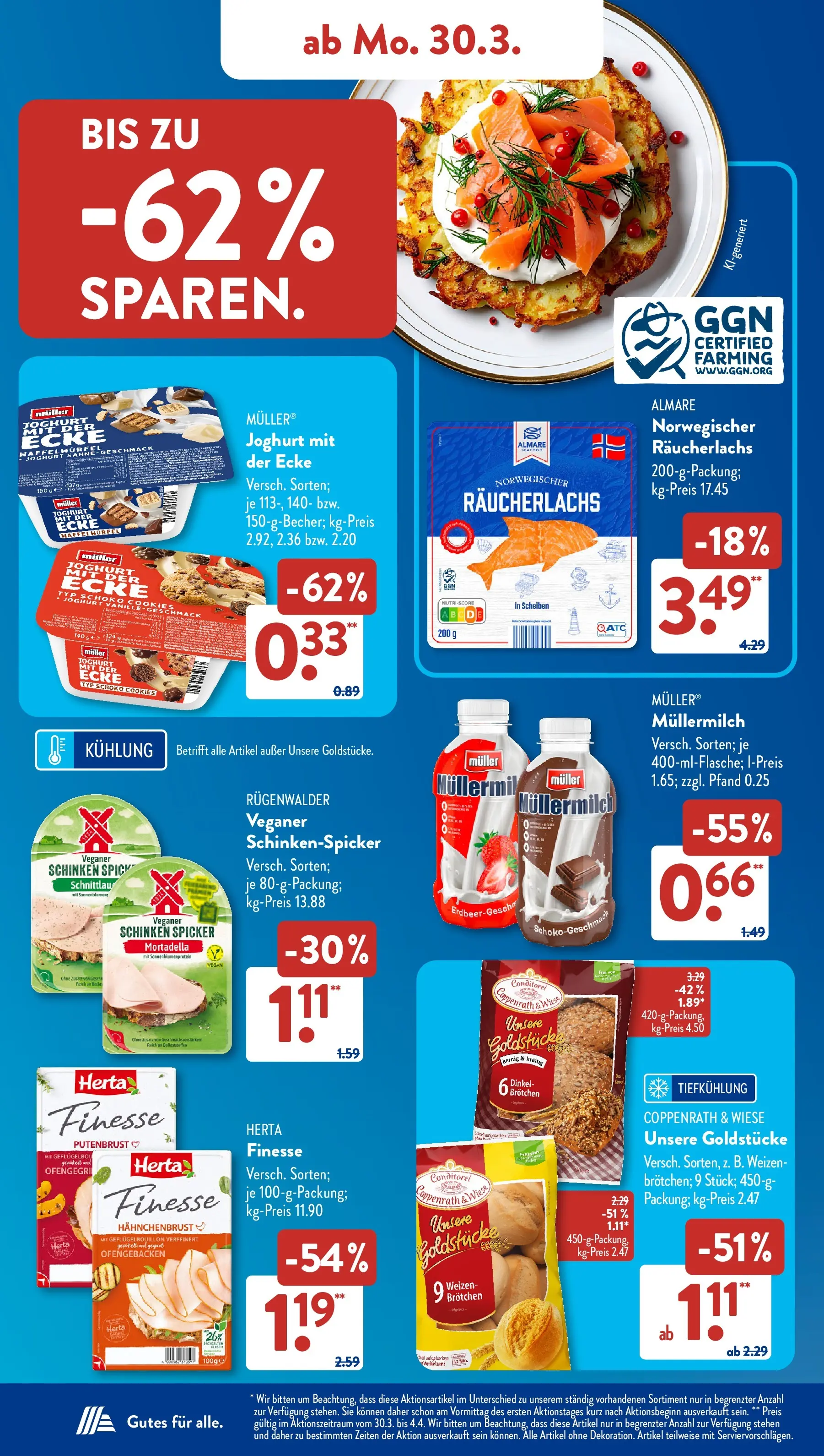 Aldi Süd - Aldi Süd: Wochenangebote (ab 29.03.2026) zum Blättern | Seite: 8 | Produkte: Joghurt, Räucherlachs, Müllermilch, Hahnchenbrust