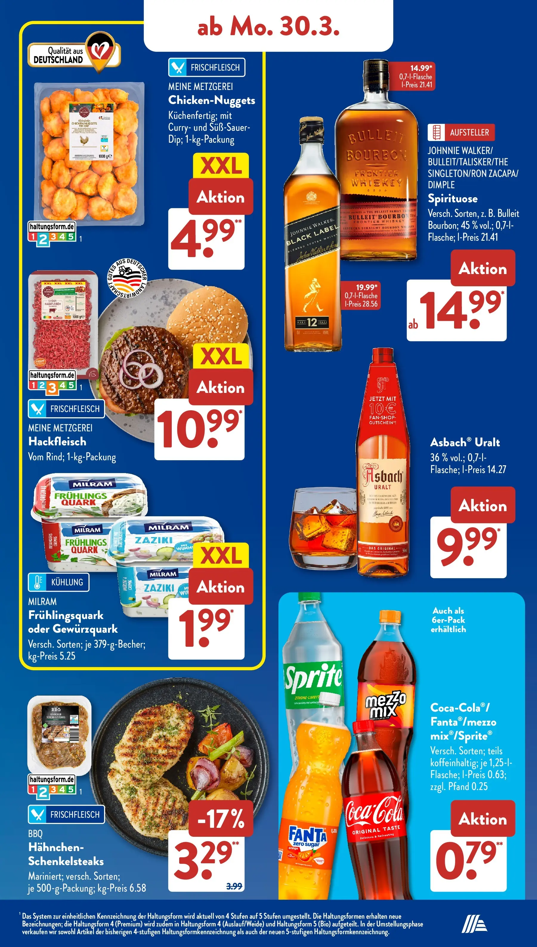 Aldi Süd - Aldi Süd: Wochenangebote (ab 29.03.2026) zum Blättern | Seite: 13 | Produkte: Sprite, Milram, Hackfleisch, Asbach