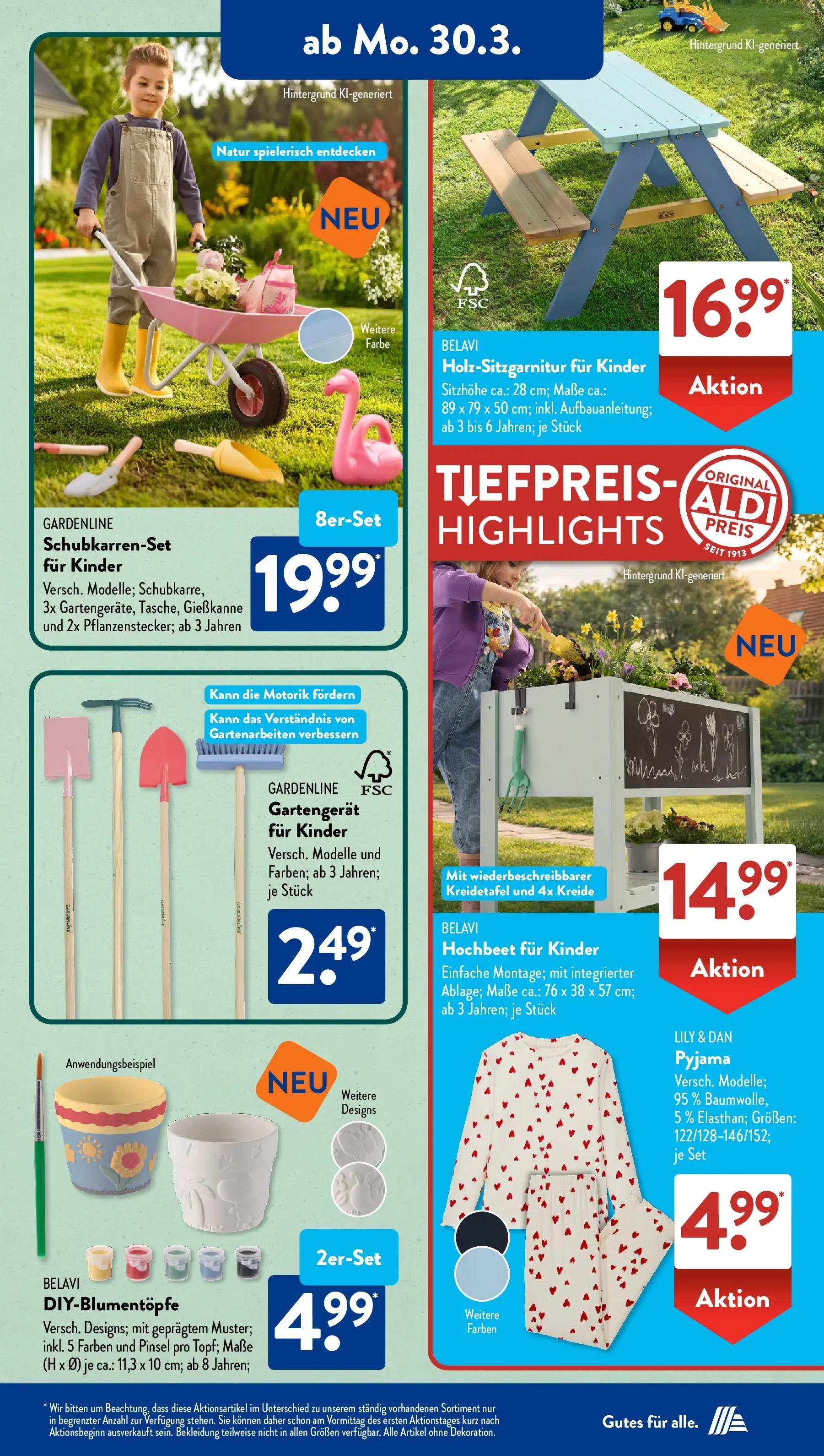 Aldi Süd - Aldi Süd: Wochenangebote (ab 29.03.2026) zum Blättern | Seite: 21 | Produkte: Belavi, Pinsel, Bekleidung, Pyjama