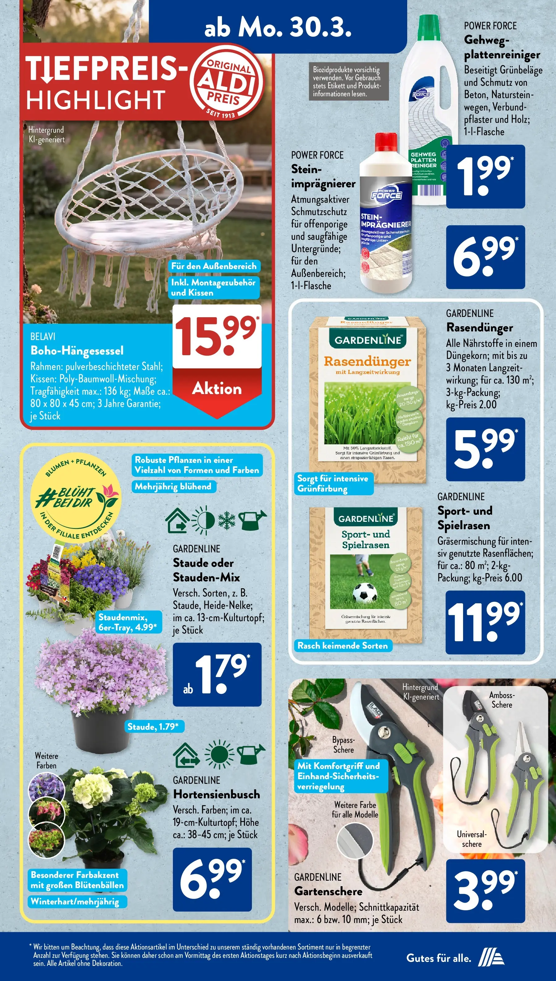 Aldi Süd - Aldi Süd: Wochenangebote (ab 29.03.2026) zum Blättern | Seite: 23 | Produkte: Belavi, Kissen, Blumen