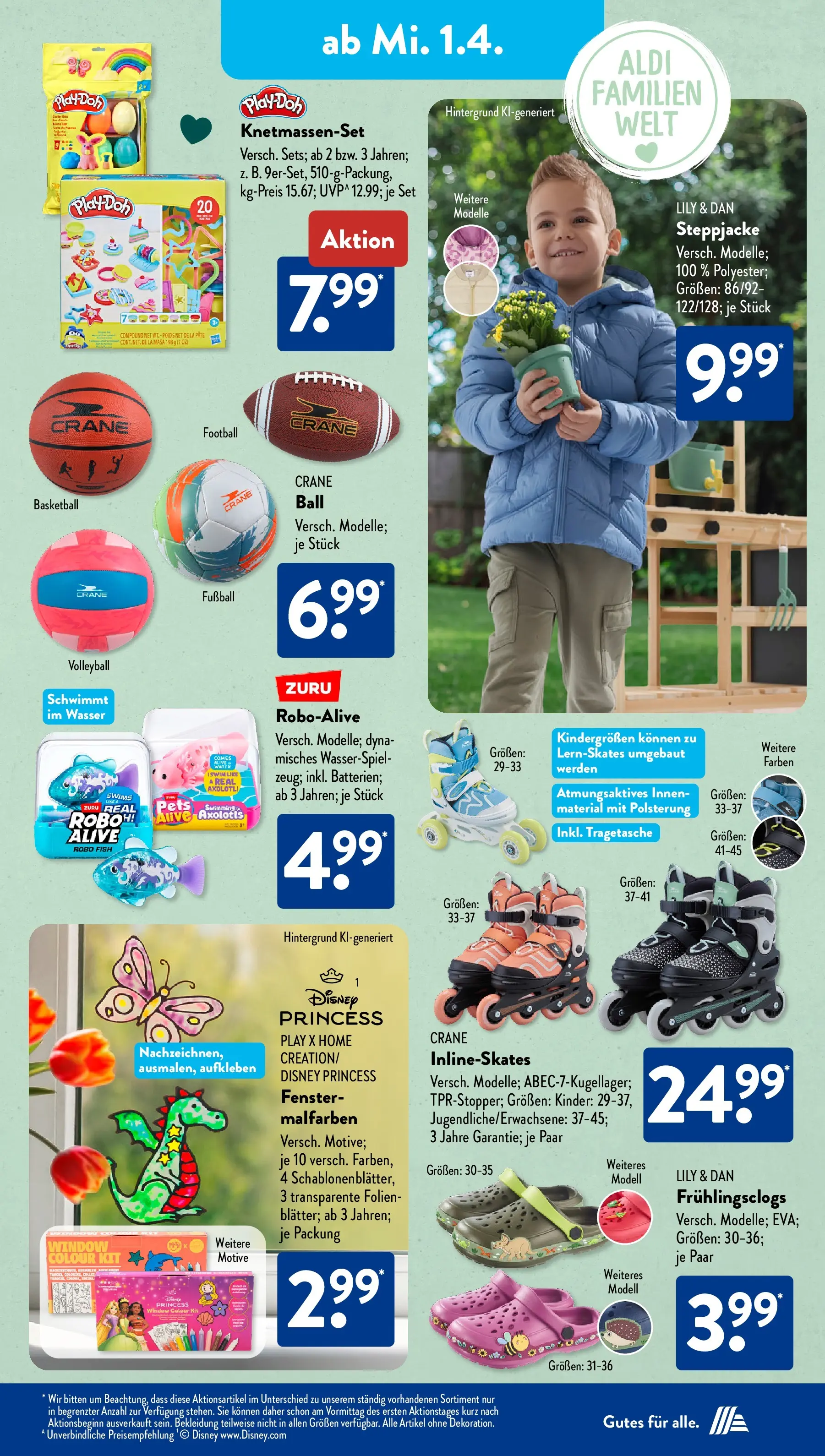 Aldi Süd - Aldi Süd: Wochenangebote (ab 29.03.2026) zum Blättern | Seite: 29 | Produkte: Fußball, Volleyball, Basketball, Bekleidung