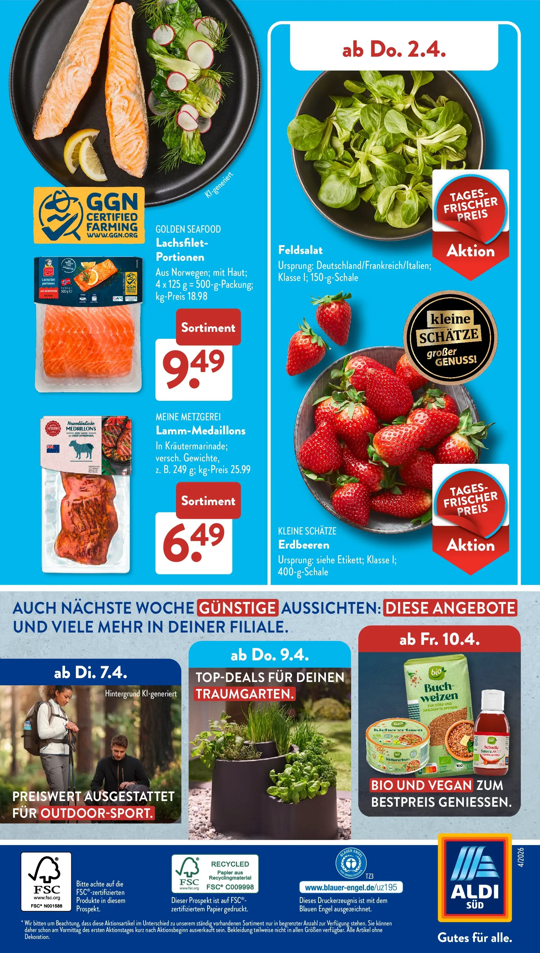 Aldi Süd - Aldi Süd: Wochenangebote (ab 29.03.2026) zum Blättern | Seite: 32 | Produkte: Bekleidung, Erdbeeren