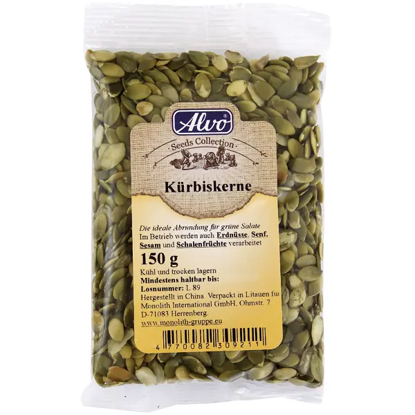 K&uuml;rbiskerne, gesch&auml;lt