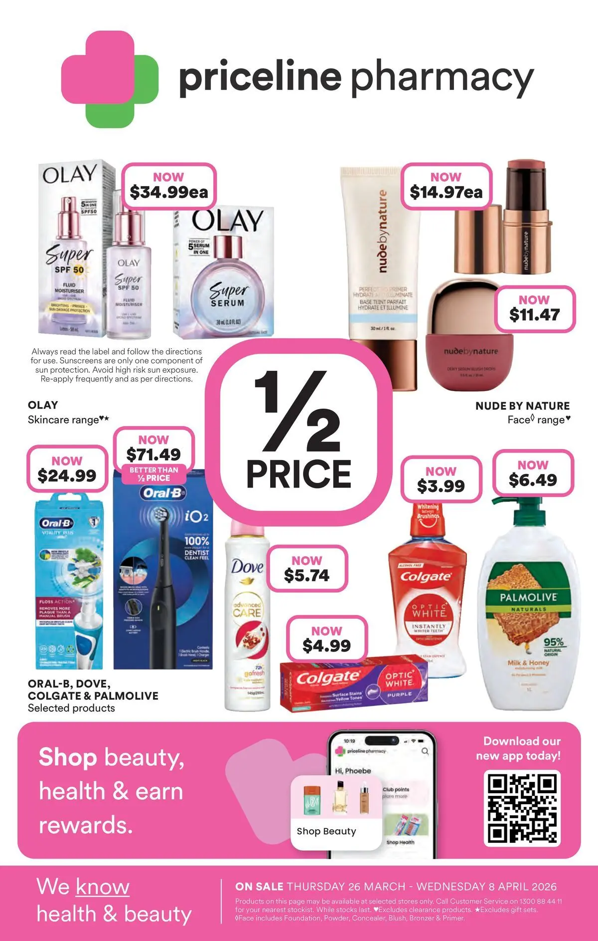 Priceline Pharmacy catalogue Narre Warren - 26/03/2026 > weekly / monthly specials | Page: 1 | Products: Bronzer, Milk, Honey, Moisturiser
