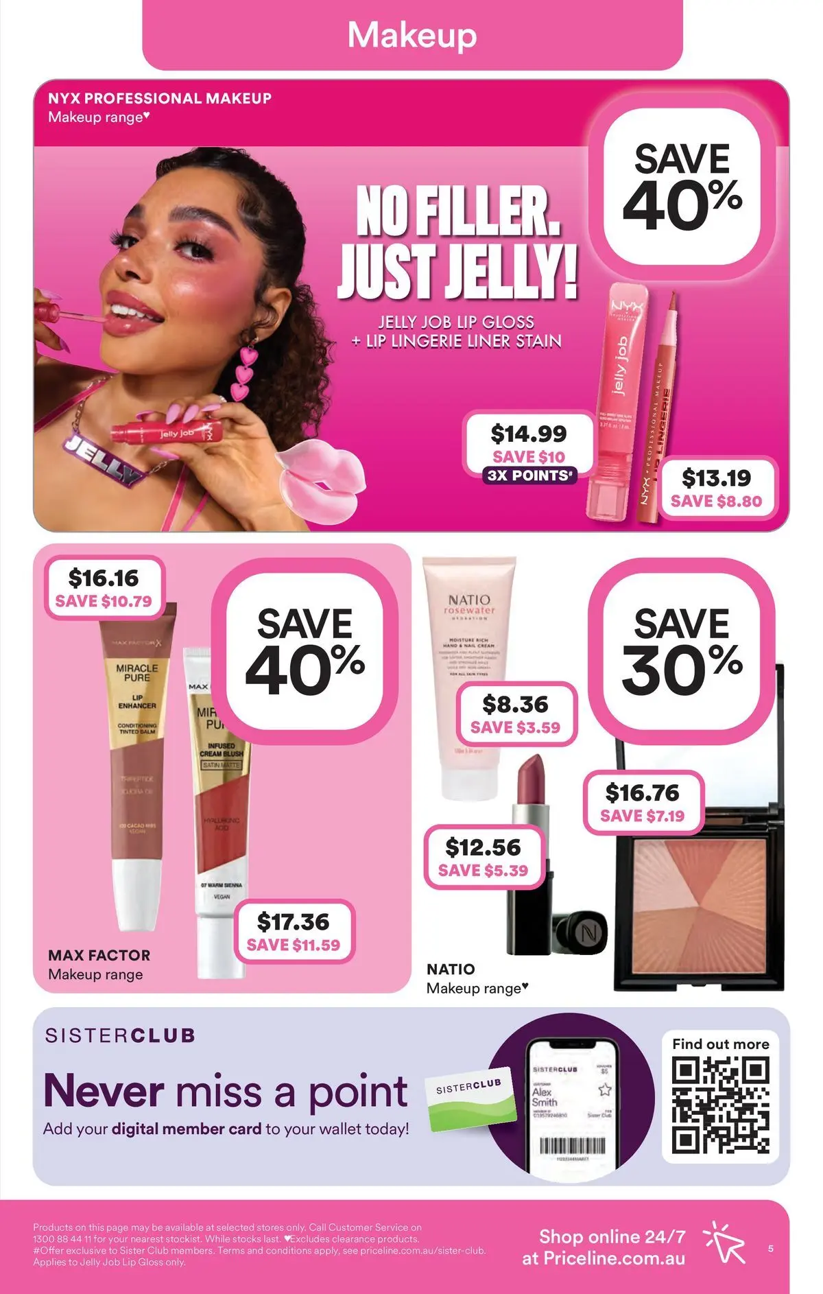 Priceline Pharmacy catalogue Narre Warren - 26/03/2026 > weekly / monthly specials | Page: 5 | Products: Blush, Lip gloss, Lingerie, Digital