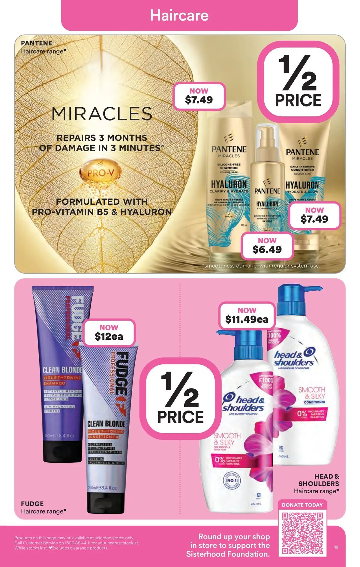 Priceline Pharmacy catalogue Narre Warren - 26/03/2026 > weekly / monthly specials | Page: 19 | Products: Shampoo, Conditioner, Hair conditioner, Toner