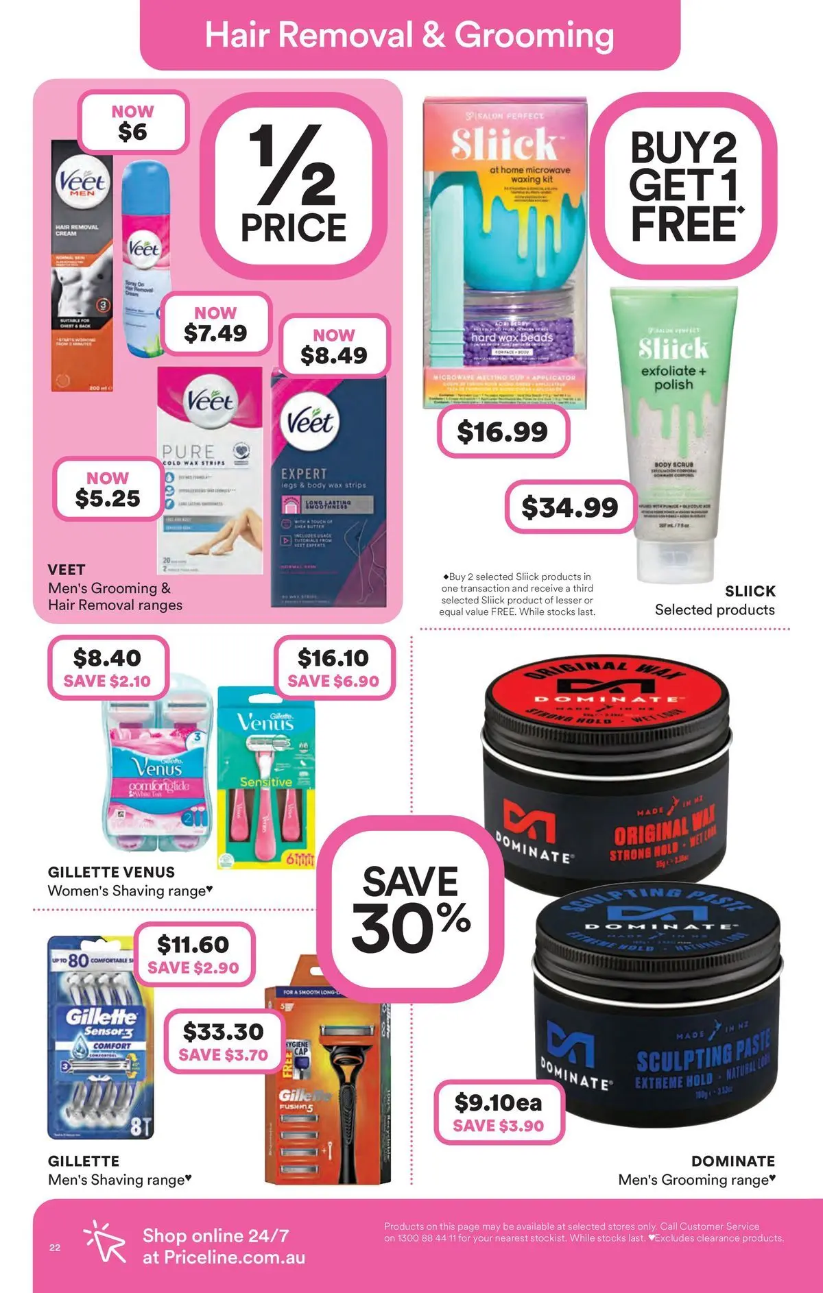 Priceline Pharmacy catalogue Narre Warren - 26/03/2026 > weekly / monthly specials | Page: 22 | Products: Scrub, Body scrub, Hair removal, Sculpting