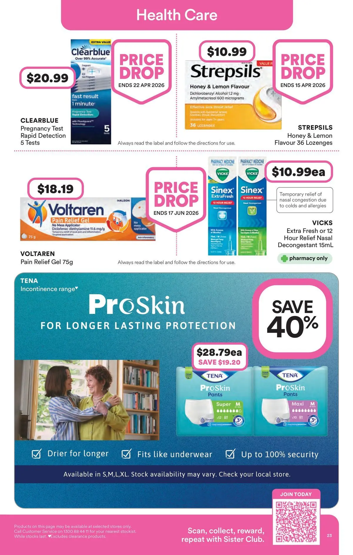 Priceline Pharmacy catalogue Narre Warren - 26/03/2026 > weekly / monthly specials | Page: 23 | Products: Honey, Pants, Underwear, Lemon