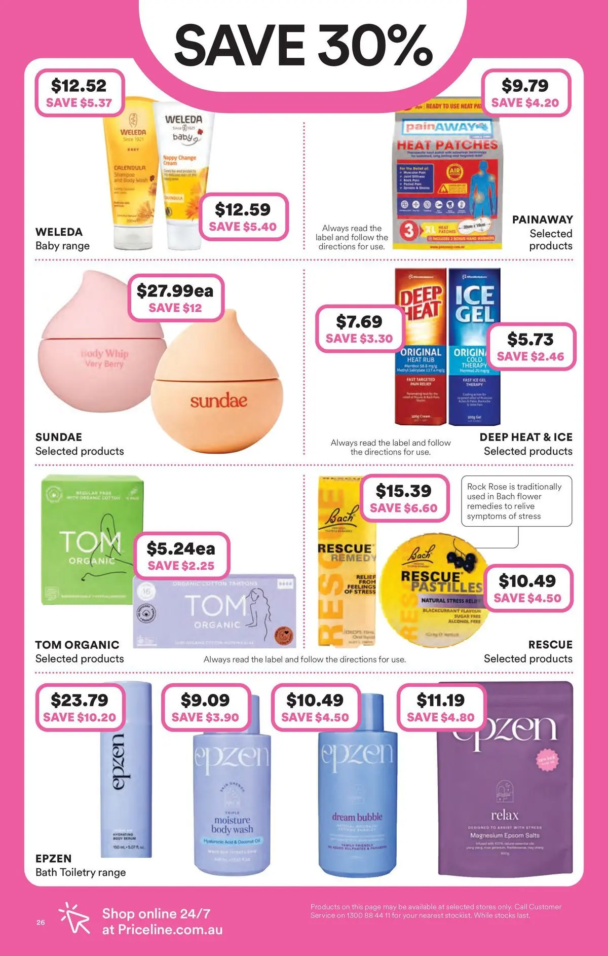 Priceline Pharmacy catalogue Narre Warren - 26/03/2026 > weekly / monthly specials | Page: 26 | Products: Bath, Shampoo, Cream, Sugar