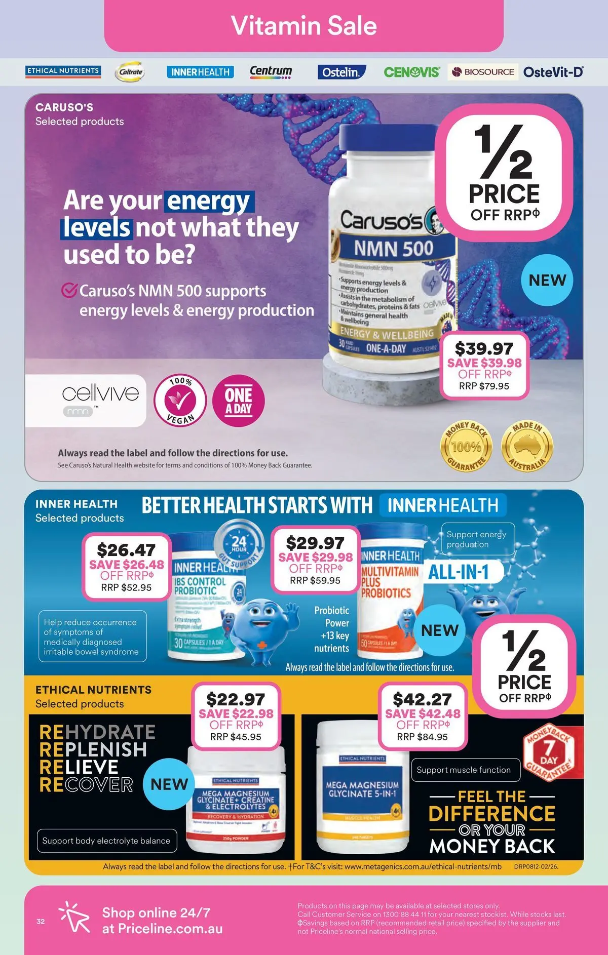 Priceline Pharmacy catalogue Narre Warren - 26/03/2026 > weekly / monthly specials | Page: 32 | Products: Multivitamin, Nutrients, Vitamin
