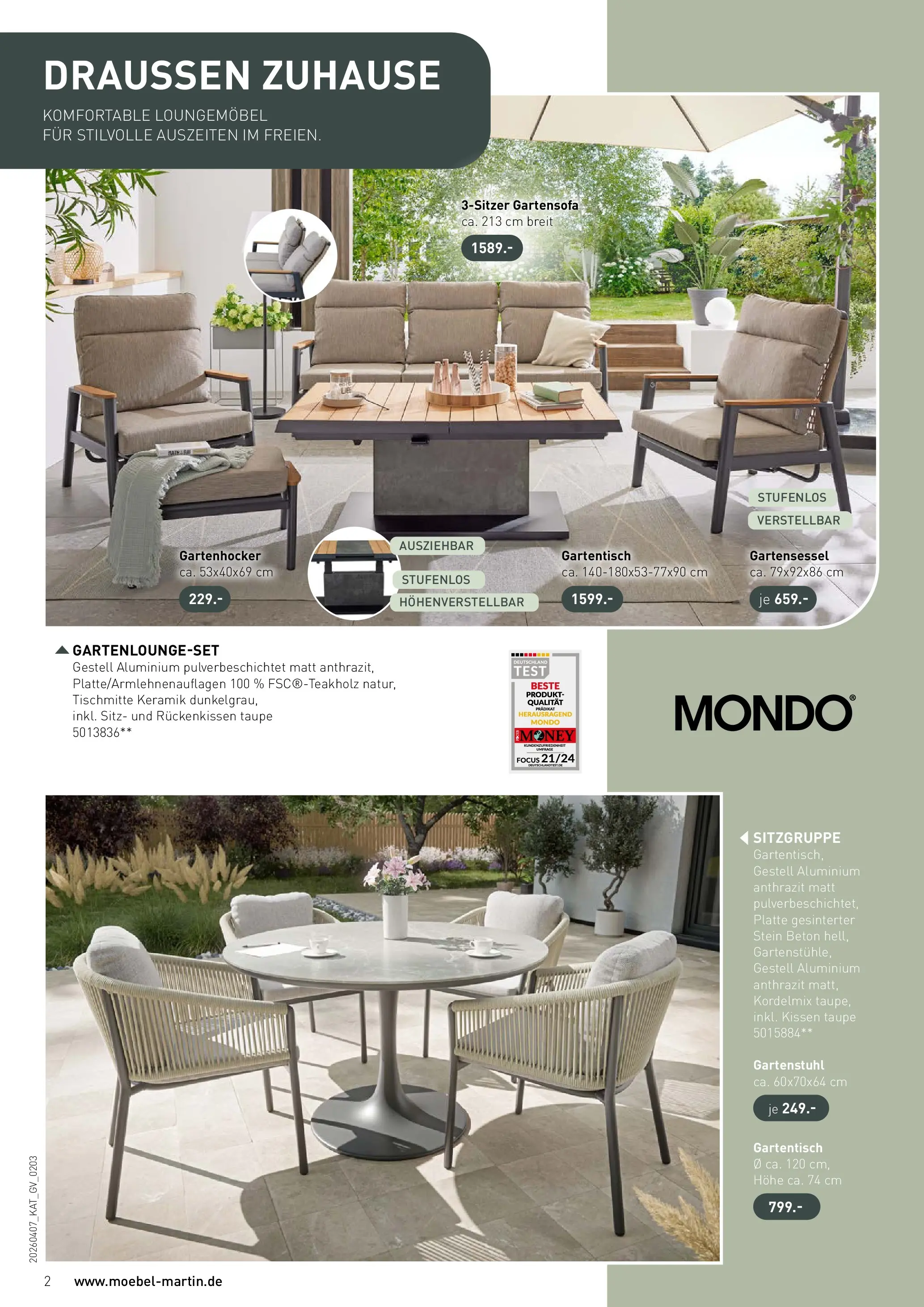 Möbel Martin Wohnfühlen neu entdecken (ab 07.04.2026) zum Blättern | Seite: 2 | Produkte: Kissen