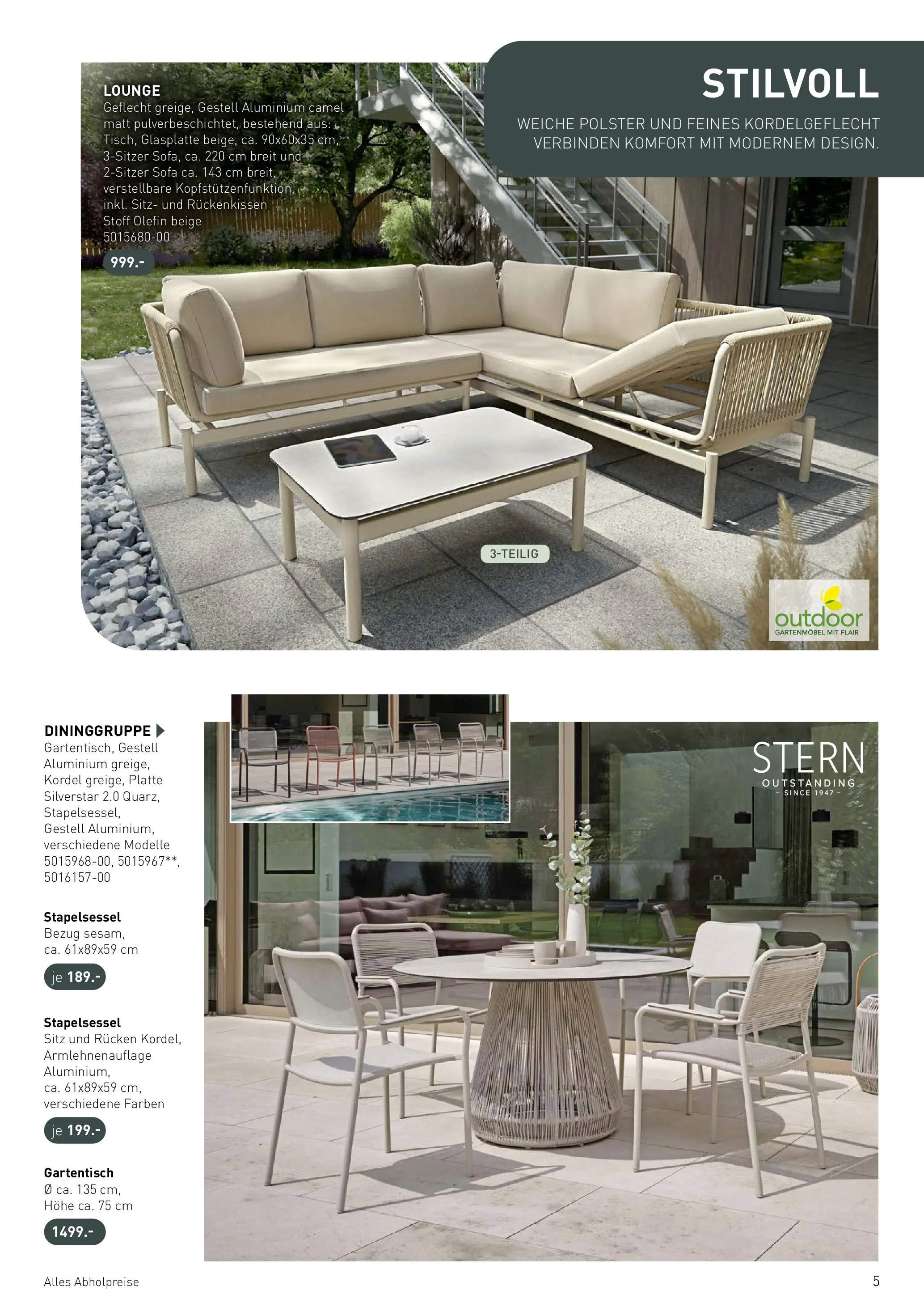 Möbel Martin Wohnfühlen neu entdecken (ab 07.04.2026) zum Blättern | Seite: 5 | Produkte: Sofa, Gartenmöbel