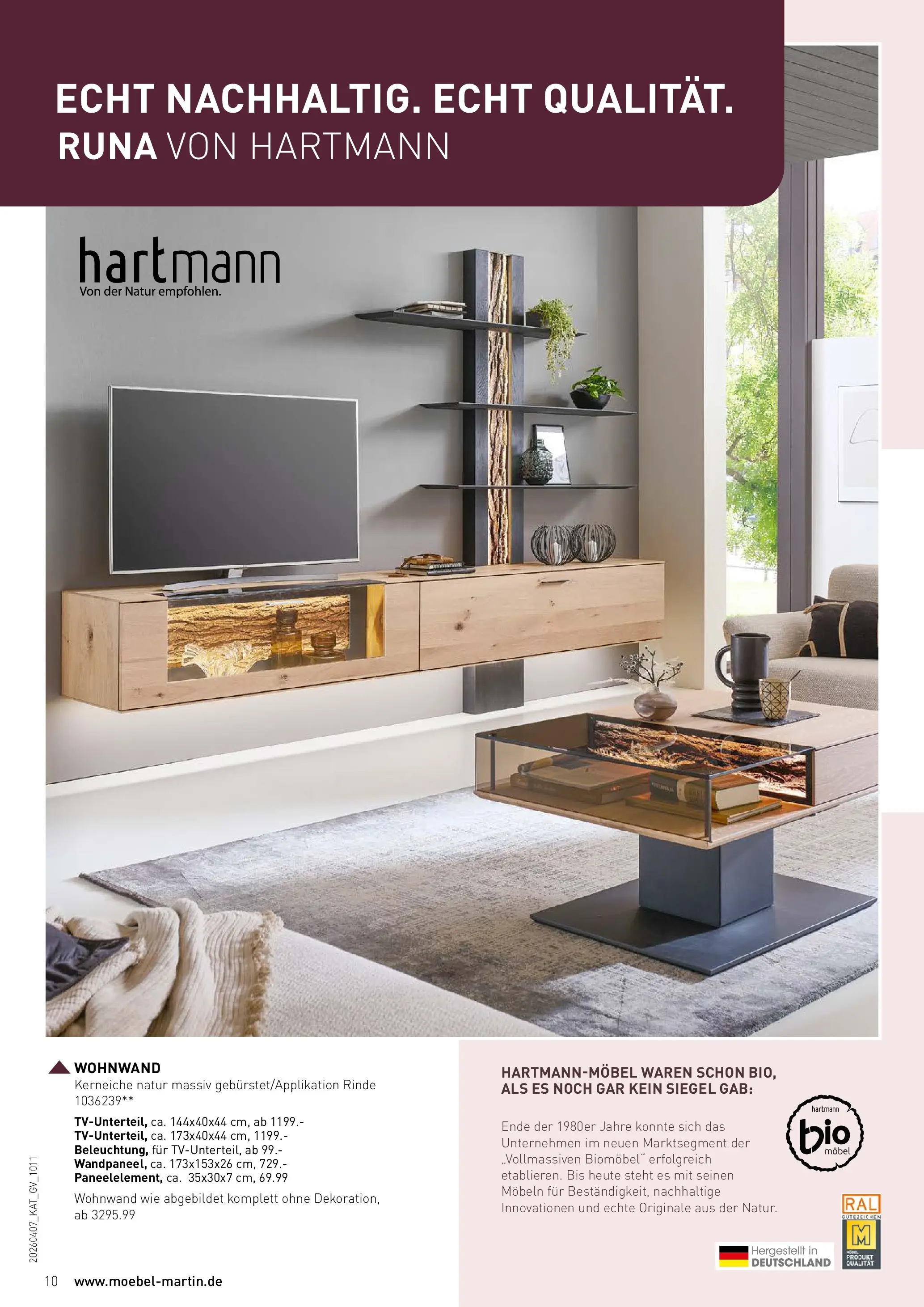 Möbel Martin Wohnfühlen neu entdecken (ab 07.04.2026) zum Blättern | Seite: 10 | Produkte: Wohnwand