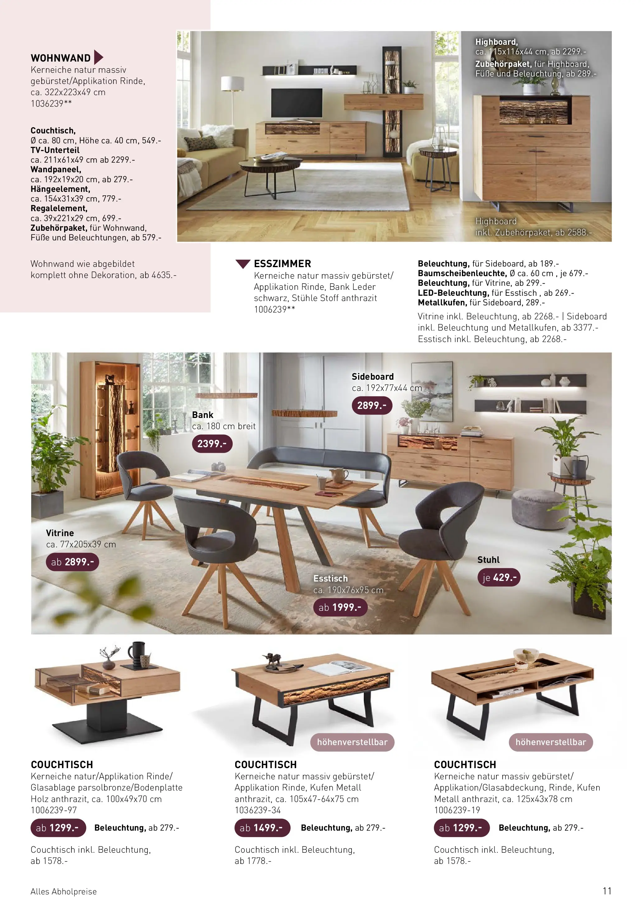 Möbel Martin Wohnfühlen neu entdecken (ab 07.04.2026) zum Blättern | Seite: 11 | Produkte: Sideboard, Wohnwand, Vitrine, Couchtisch