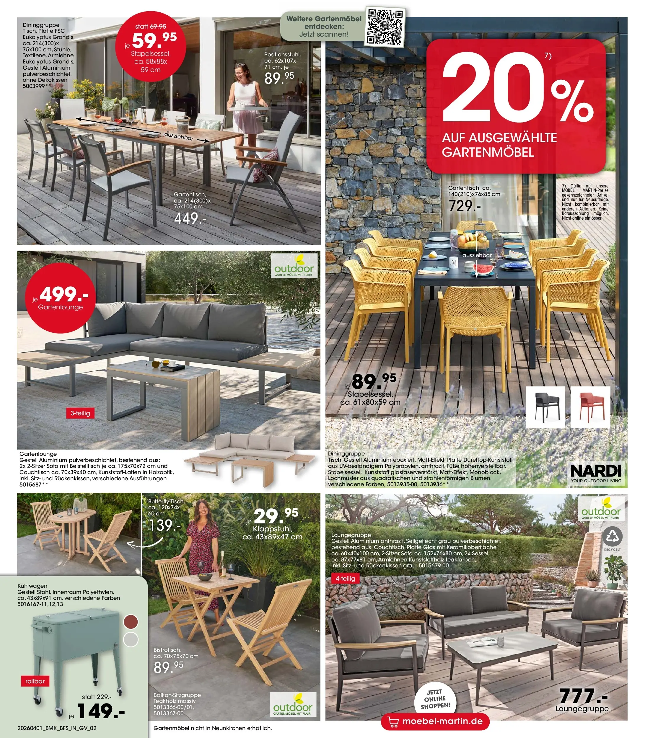 Möbel Martin - Möbel Martin: Wochenangebote (ab 31.03.2026) zum Blättern | Seite: 2 | Produkte: Beistelltisch, Sofa, Couchtisch, Gartenmöbel