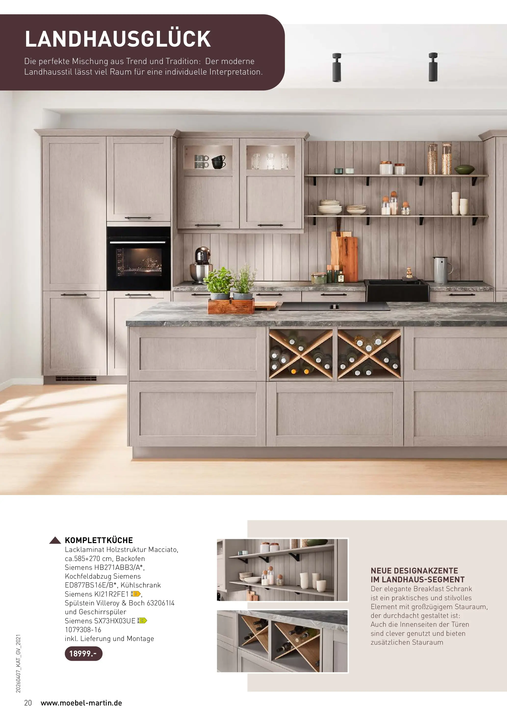 Möbel Martin Wohnfühlen neu entdecken (ab 07.04.2026) zum Blättern | Seite: 20 | Produkte: Siemens, Schrank, Kühlschrank, Backofen