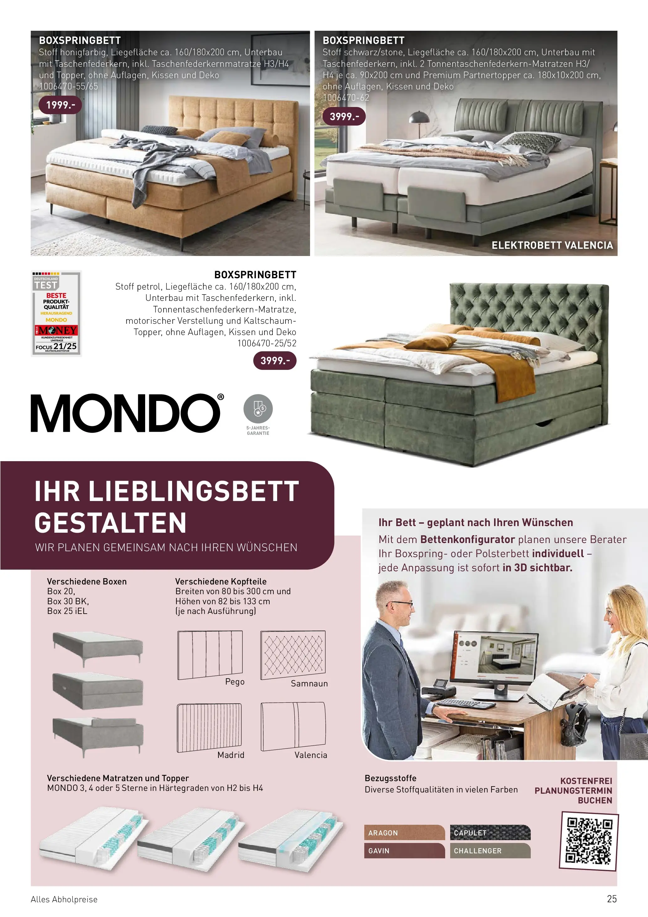 Möbel Martin Wohnfühlen neu entdecken (ab 07.04.2026) zum Blättern | Seite: 25 | Produkte: Kissen, Polsterbett, Topper, Box