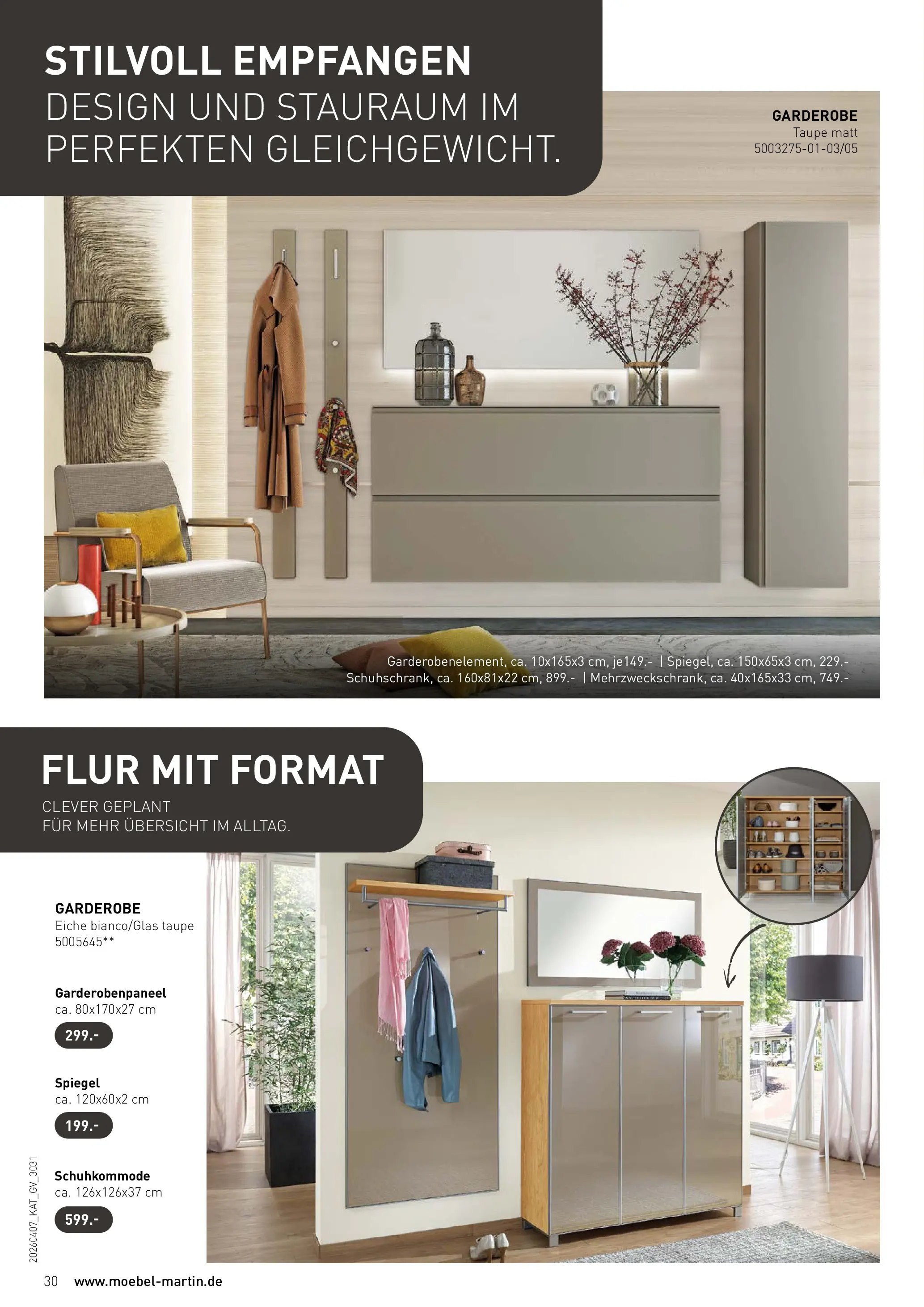 Möbel Martin Wohnfühlen neu entdecken (ab 07.04.2026) zum Blättern | Seite: 30 | Produkte: Spiegel