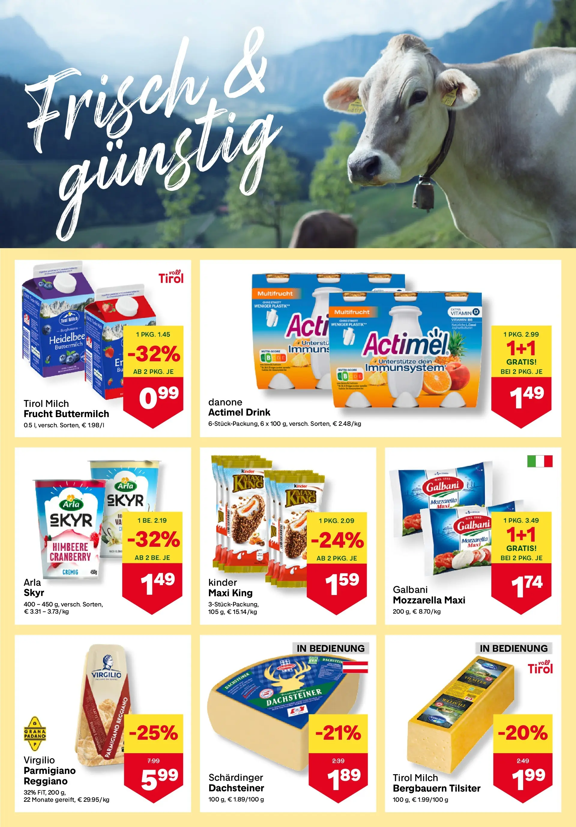 MPREIS Pfunds von 01.04.2026 - Aktuelle Angebote | Seite: 5 | Produkte: Himbeere, Milch