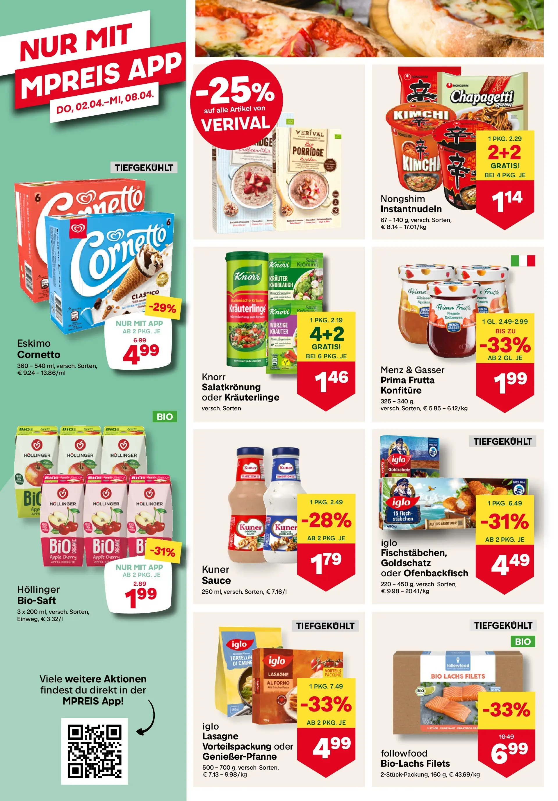 MPREIS Pfunds von 01.04.2026 - Aktuelle Angebote | Seite: 8 | Produkte: Salat, Apple, Äpfel, Fisch