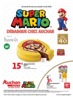 Auchan - Prévisualisation de Auchan - Super mario débarque chez auchan valide à partir de 24.03.2026