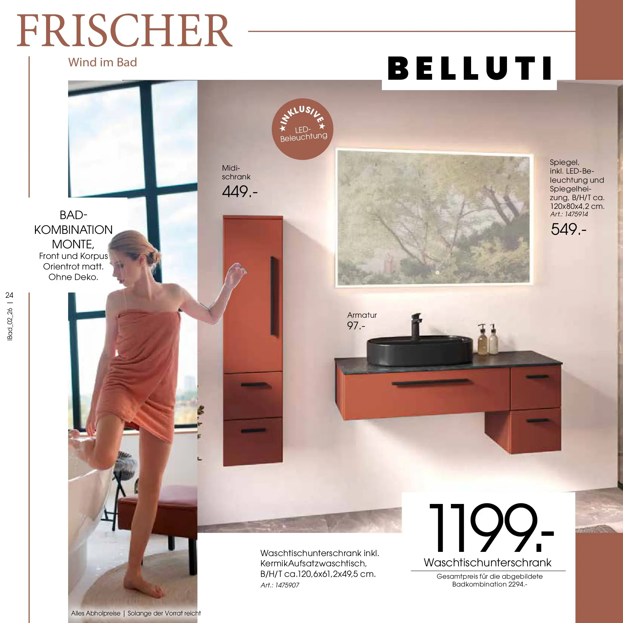 Zurbrüggen Bad Spezial (ab 23.03.2026) zum Blättern | Seite: 24 | Produkte: Schrank, Bad, Armatur