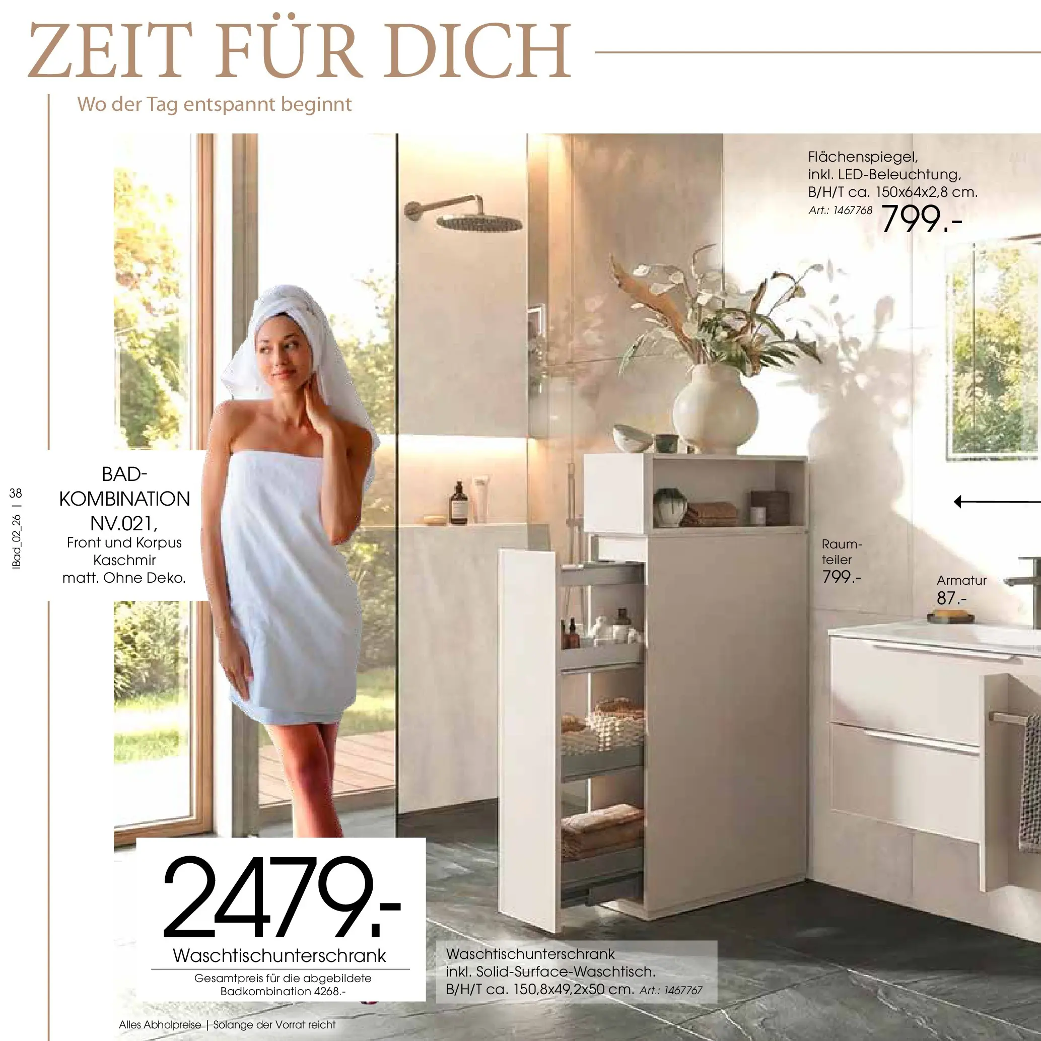 Zurbrüggen Bad Spezial (ab 23.03.2026) zum Blättern | Seite: 38 | Produkte: Bad, Armatur