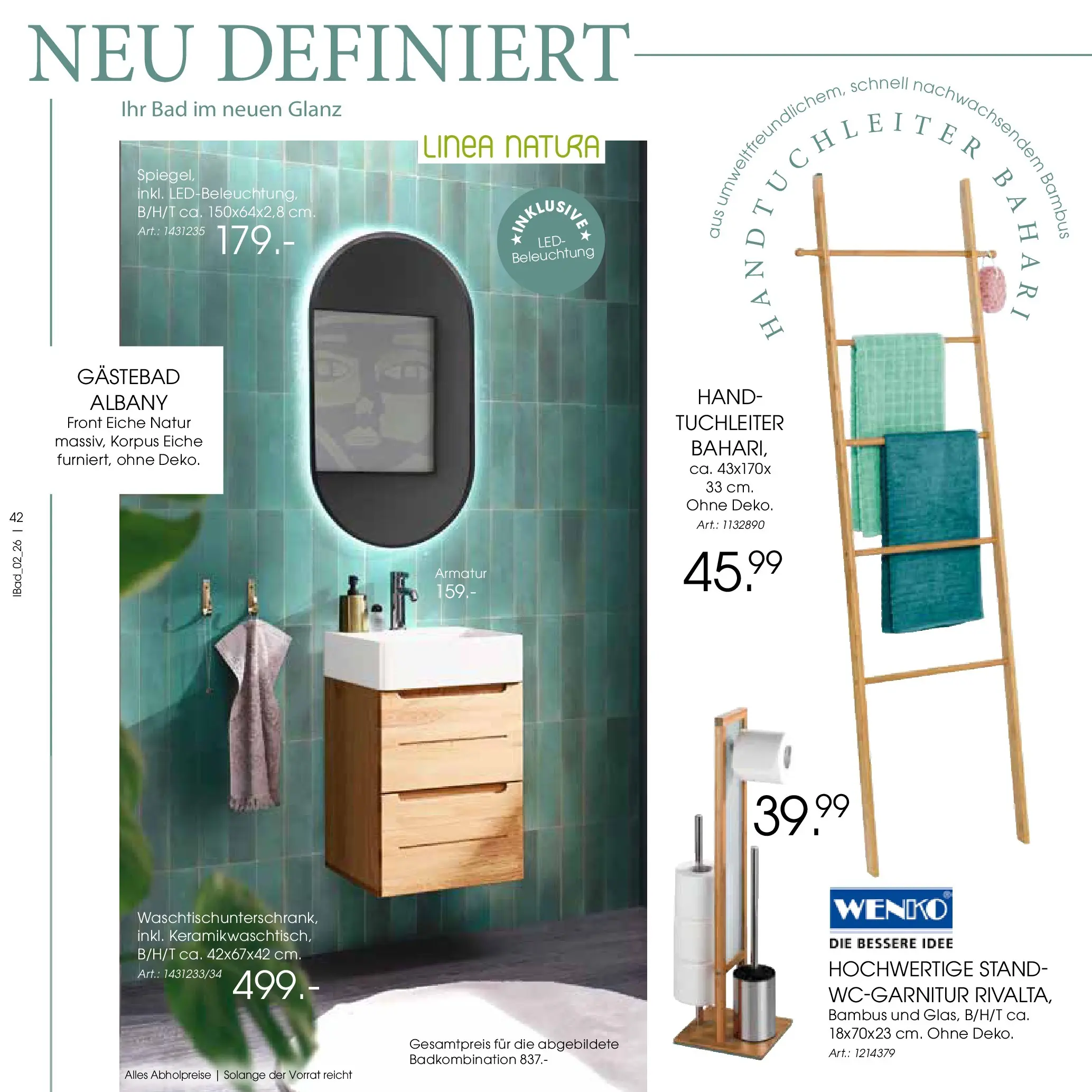 Zurbrüggen Bad Spezial (ab 23.03.2026) zum Blättern | Seite: 42 | Produkte: Bad, Armatur