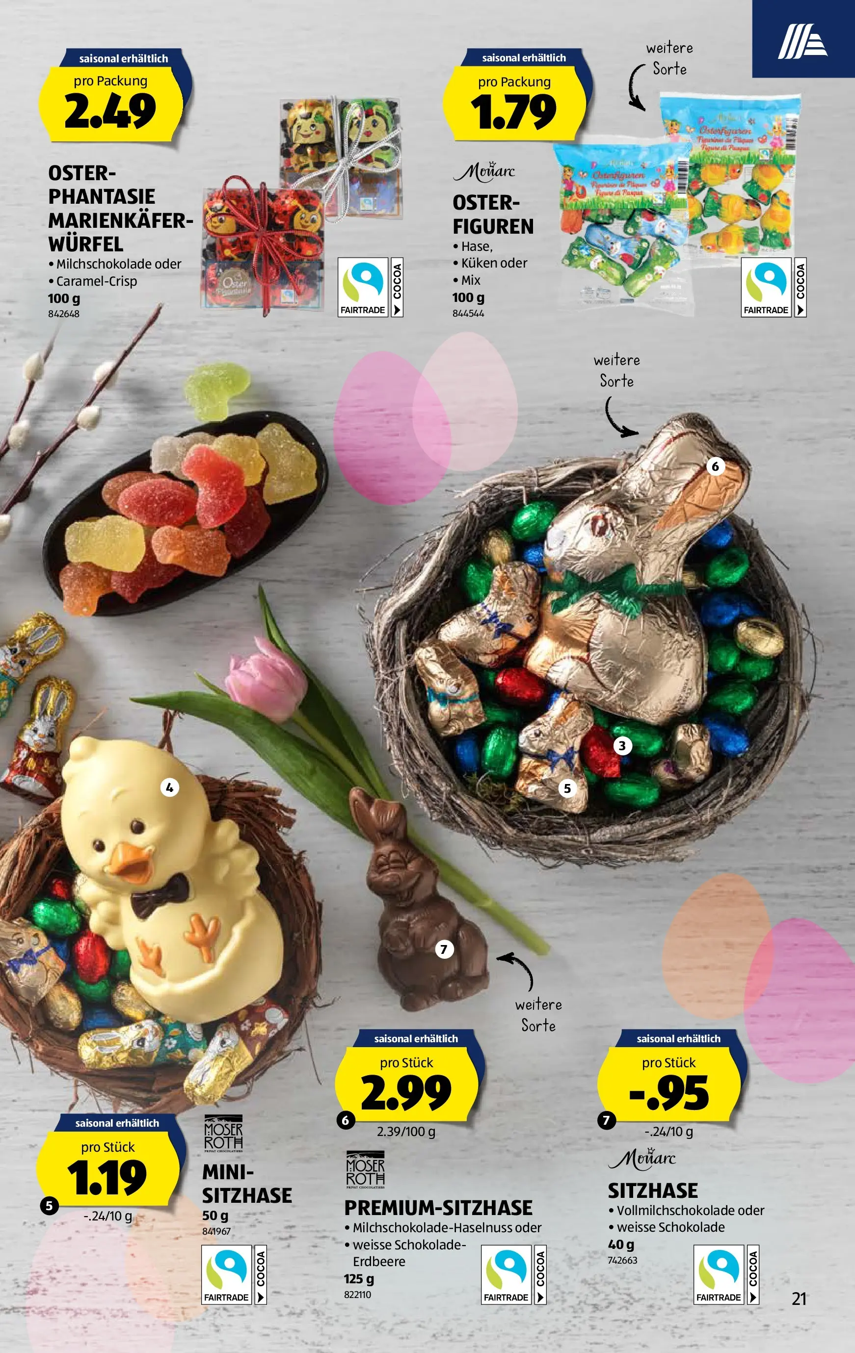 Aldi Aktionen (25.03.2026 - 01.04.2026) - Prospekt | Seite: 21 | Produkte: Schokolade