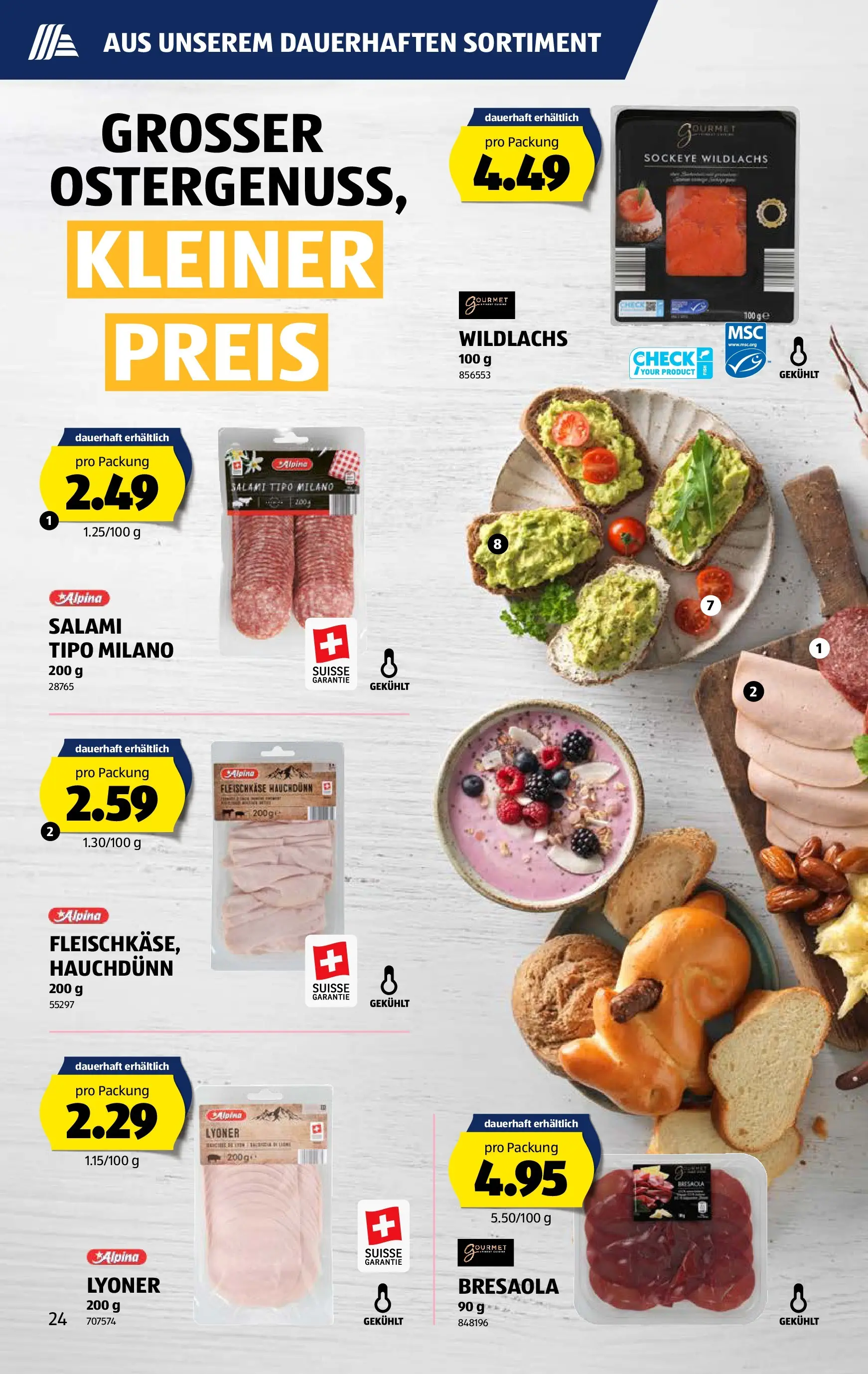 Aldi Aktionen (25.03.2026 - 01.04.2026) - Prospekt | Seite: 24 | Produkte: Salami