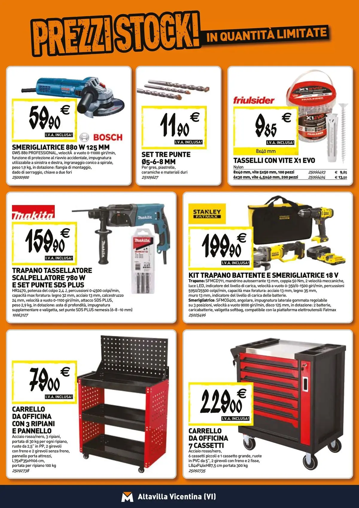 Nuovo TECNOMAT - Straordinari prezzi stock! dal 26/03/2026 > offerte anteprima 🛍️ | Pagina: 19 | Prodotti: Ripiano, Trapano, Disco, Valigetta