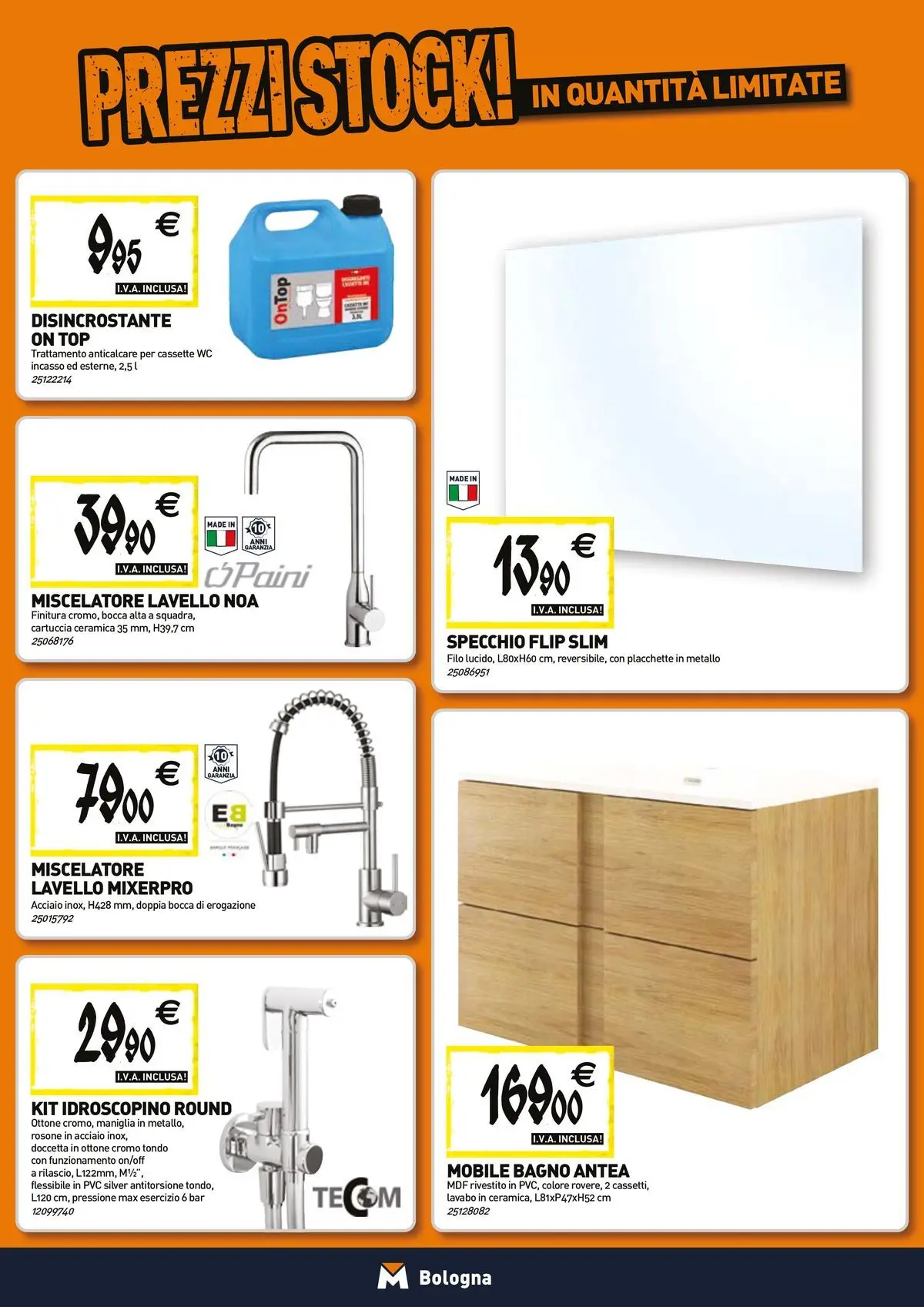 Nuovo Tecnomat catalogo Bologna dal 26/03/2026 > offerte anteprima 🛍️ | Pagina: 5 | Prodotti: Anticalcare, Miscelatore, WC, Specchio