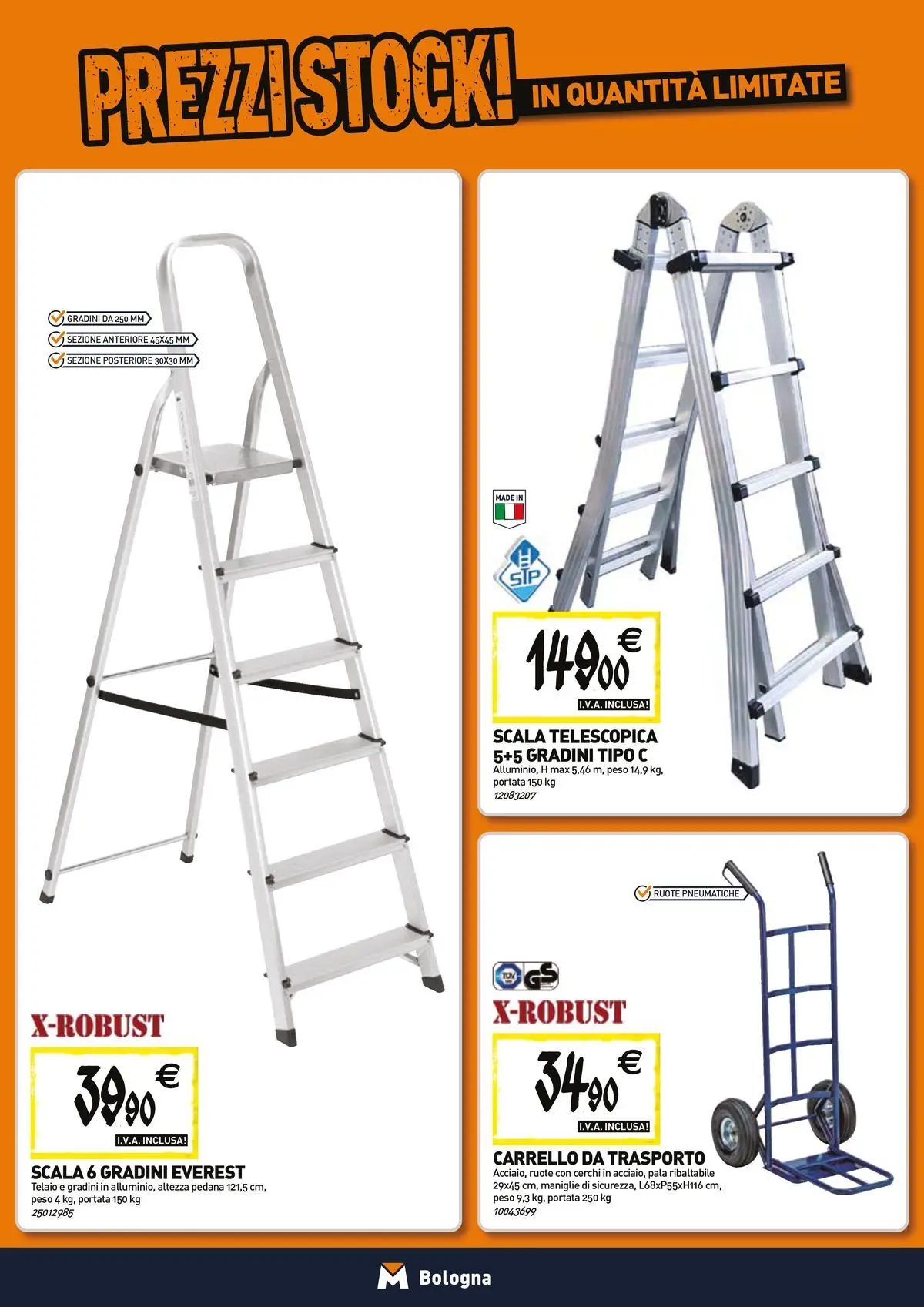 Nuovo Tecnomat catalogo Bologna dal 26/03/2026 > offerte anteprima 🛍️ | Pagina: 13 | Prodotti: Carrello, Scala
