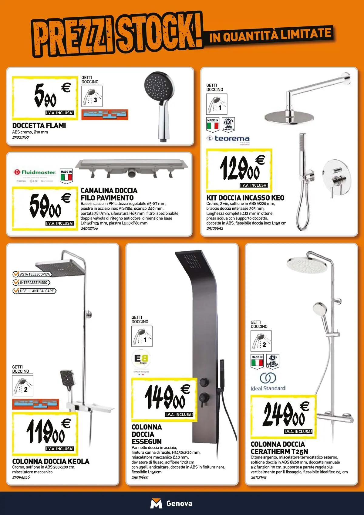 Nuovo TECNOMAT - Straordinari prezzi stock! dal 26/03/2026 > offerte anteprima 🛍️ | Pagina: 3 | Prodotti: Pavimento, Miscelatore, Presa, Doccia