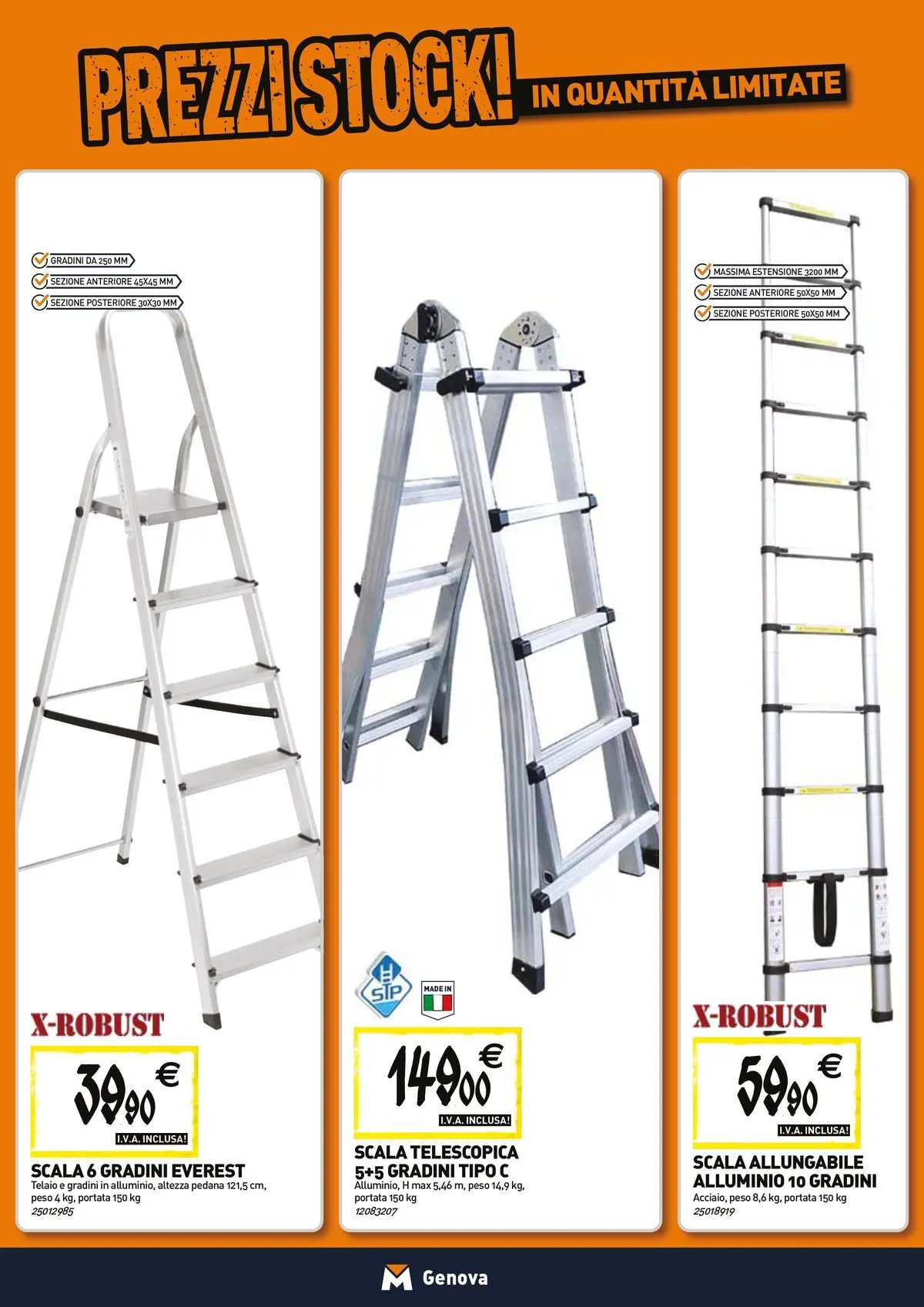 Nuovo TECNOMAT - Straordinari prezzi stock! dal 26/03/2026 > offerte anteprima 🛍️ | Pagina: 14 | Prodotti: Scala, Alluminio