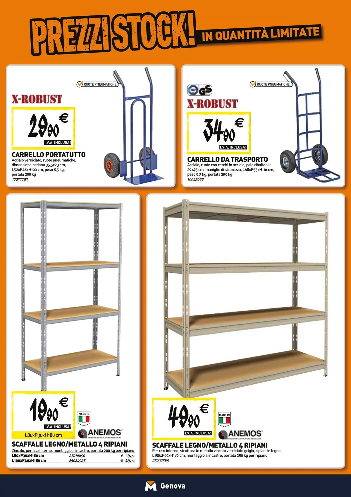 Nuovo TECNOMAT - Straordinari prezzi stock! dal 26/03/2026 > offerte anteprima 🛍️ | Pagina: 15 | Prodotti: Ripiano, Carrello, Scaffale