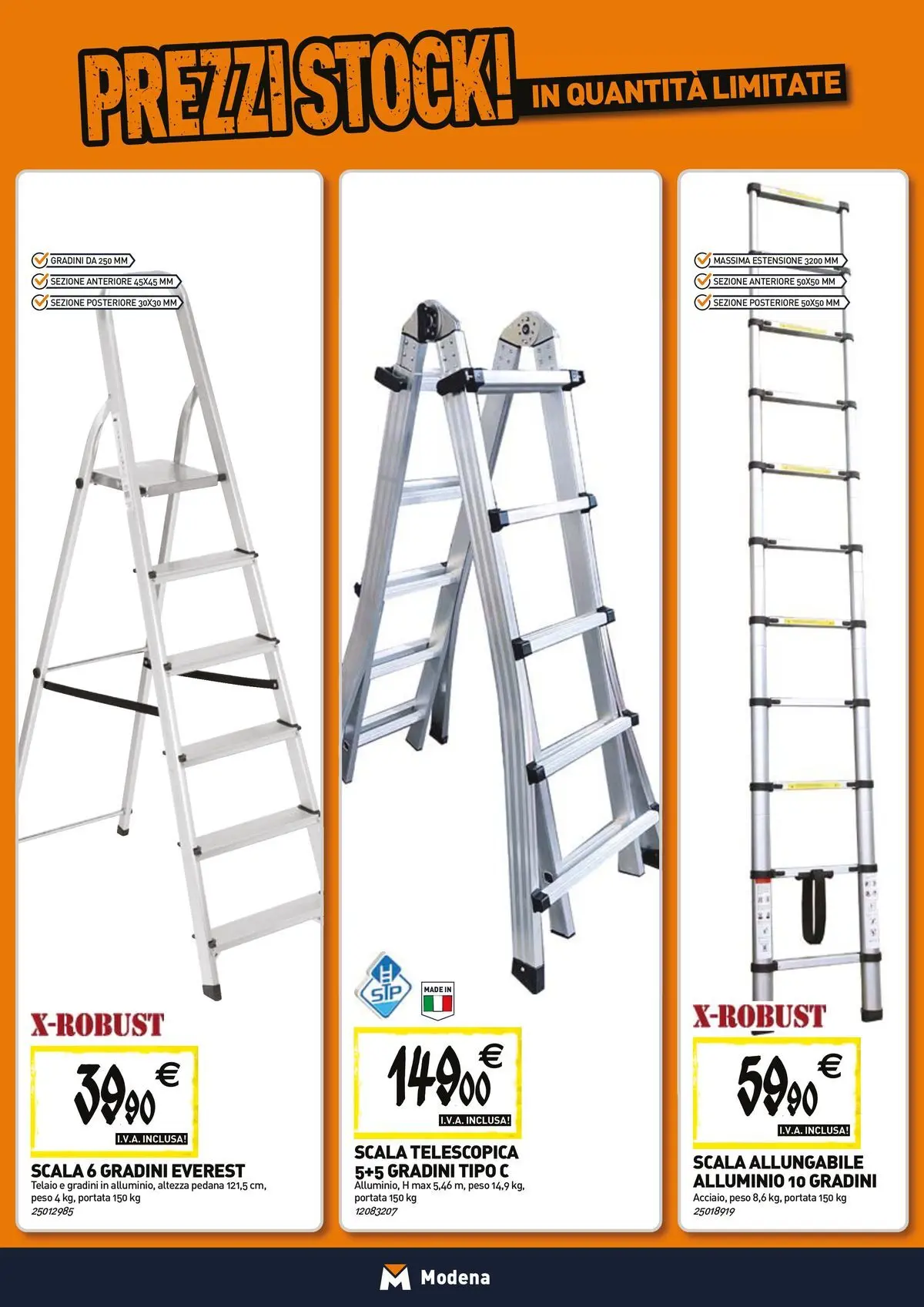 Nuovo TECNOMAT - Straordinari prezzi stock! dal 26/03/2026 > offerte anteprima 🛍️ | Pagina: 13 | Prodotti: Scala, Alluminio