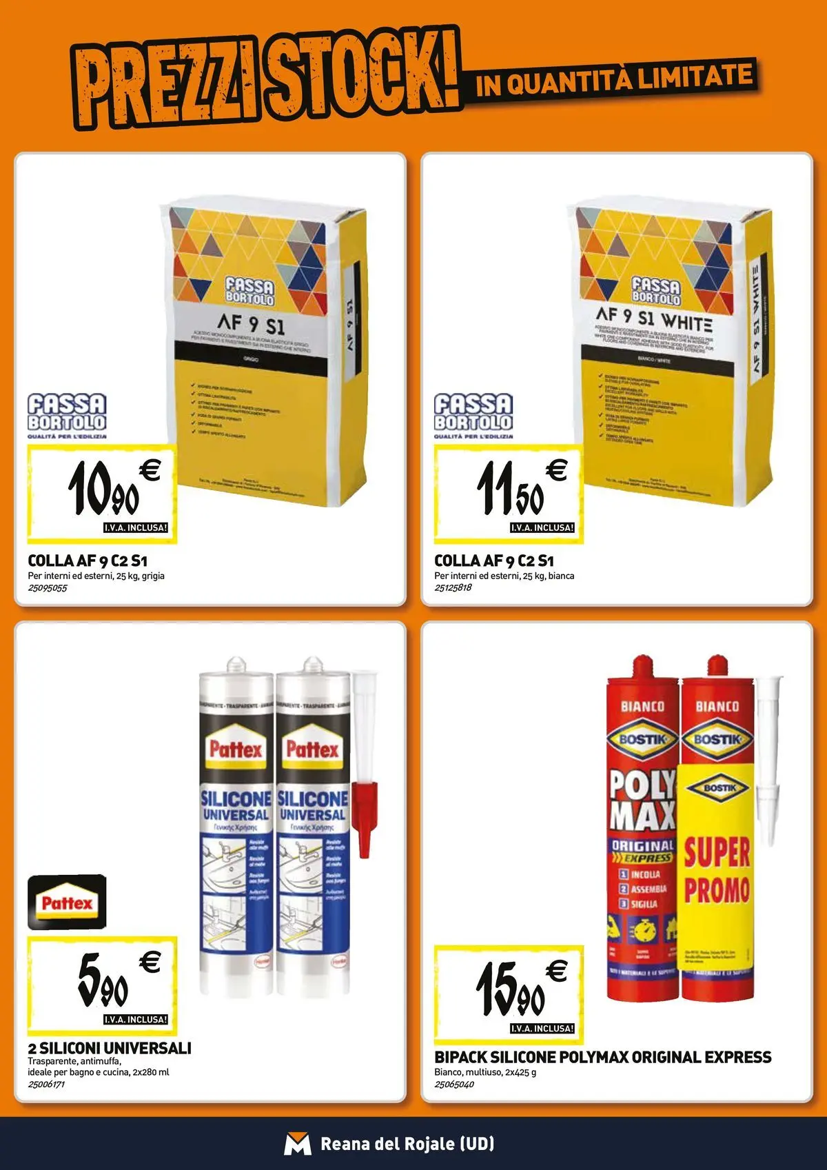 Nuovo TECNOMAT - Straordinari prezzi stock! dal 26/03/2026 > offerte anteprima 🛍️ | Pagina: 11 | Prodotti: Colla, Silicone, Bagno