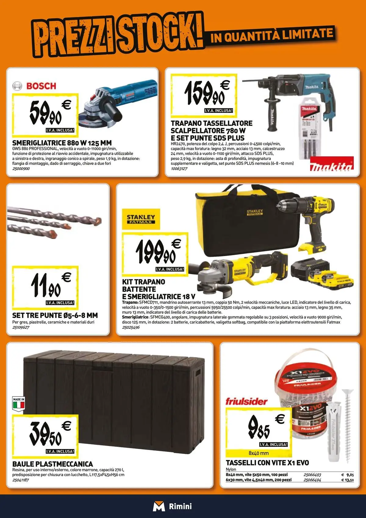 Nuovo TECNOMAT - Straordinari prezzi stock! dal 26/03/2026 > offerte anteprima 🛍️ | Pagina: 20 | Prodotti: Disco, Baule, Smerigliatrice, Valigetta